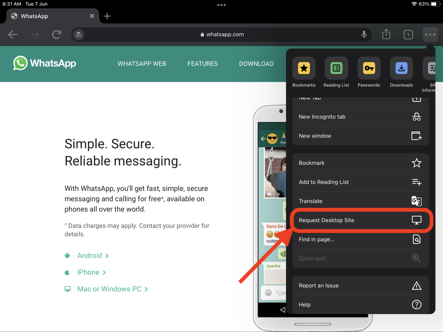 whatsapp web