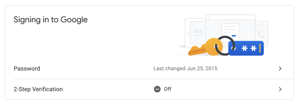 turn off google 2FA