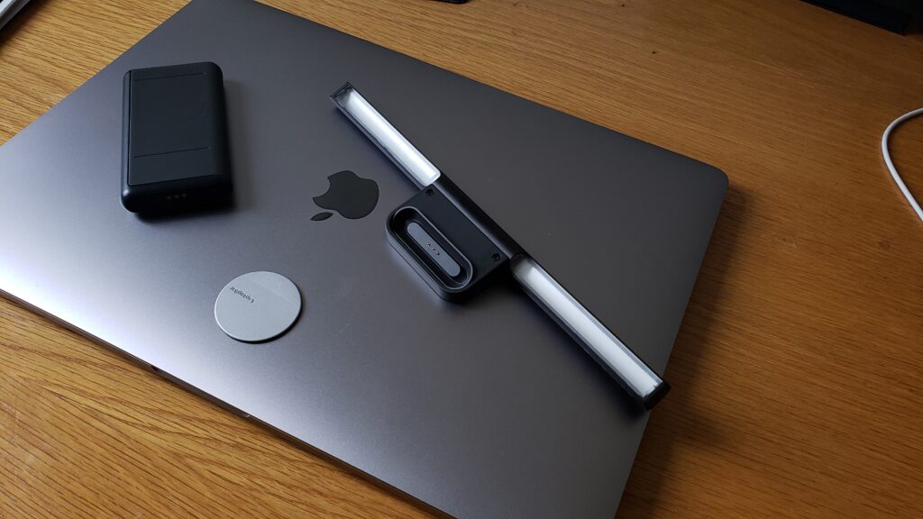 magnetic patch on the back of the laptop